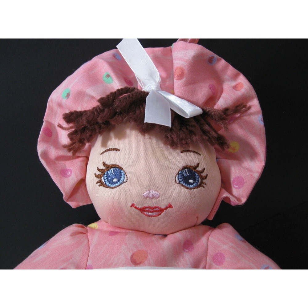 GIRL DOLL SWEETIE MINE 16" Pink Dress Looks New Well Made Sewn Face VINTAGE